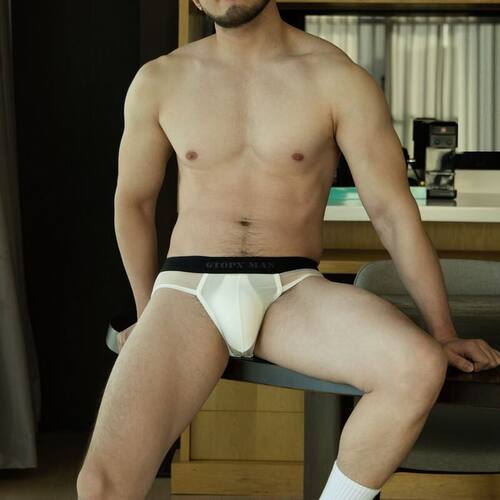 小伟学长 Sexy Men Triangle Briefs Low Waist Underwear