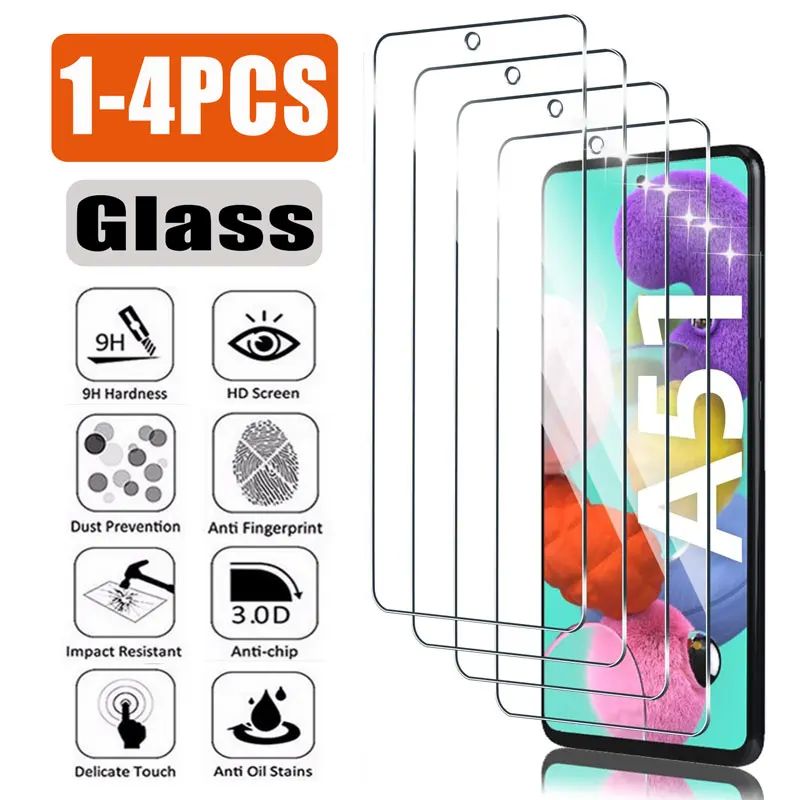 1-4PCS Tempered Glass for Samsung Galaxy A54 A34 A24 A14 A04
