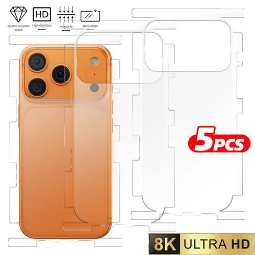 Back+Frame Hydrogel Film For iPhone 17 17Air 17Pro Max Clear