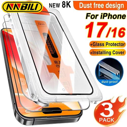 NNBILI 3Pcs Dust Free Easy Installation Screen Protector For