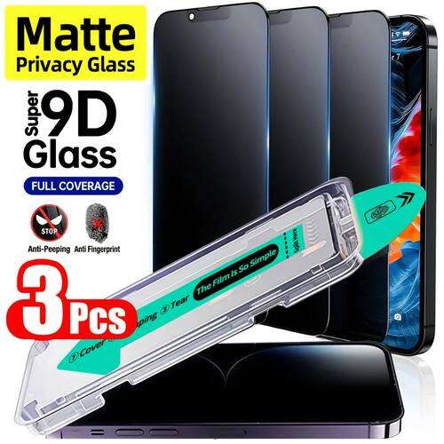 NNBILI 3pcs High-Toughness Matte Privacy Frosted Screen Prot