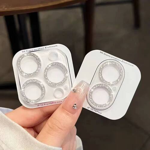 Clear Bling Glitter Camera Lens Protector Case Cover For IPh
