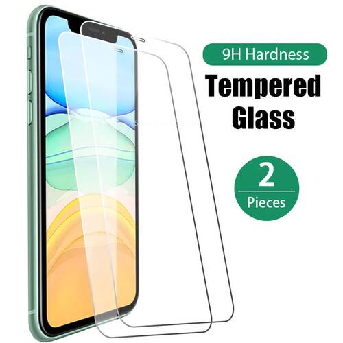 2PCS tempered glass for iPhone 15 14 13 12 11 Pro Max mini P