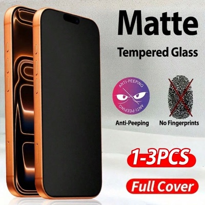 1-5Pcs Full Cover  Anti-spy Tempered Glass Private Screen Protector For iPhone 15 14 13 16 17ProMAX
