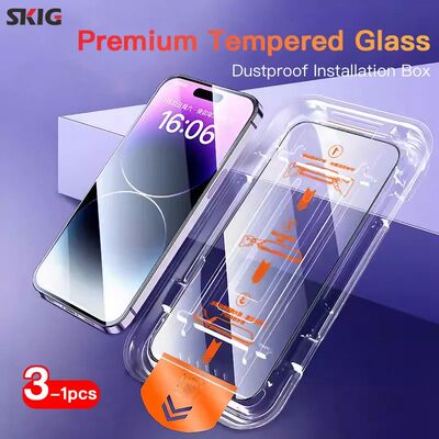 1-3PCS Premium Tempered Glass For iPhone 15 14 13 12 Pro Max