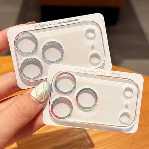 Glitter Bling Camera Protector Film For iPhone 17 Pro Max 17