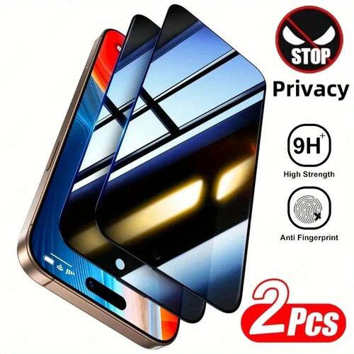 2Pcs Privacy Screen Protector for iPhone 17 16 15 14 Pro Max