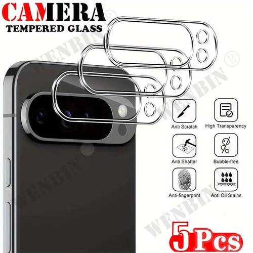 5Pcs Camera Lens Protector Glass For Google Pixel 10 Pro XL