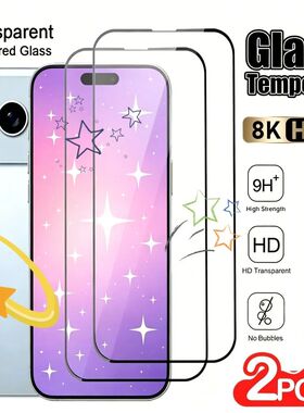 2Pcs Ultra Clear Screen Protector for iPhone 17 16 15 14 Pro