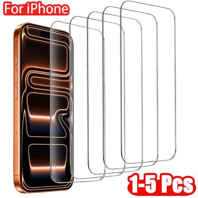 1-5Pcs Tempered Glass for iPhone 17 Air 16 15 14 13 12 11 Pr