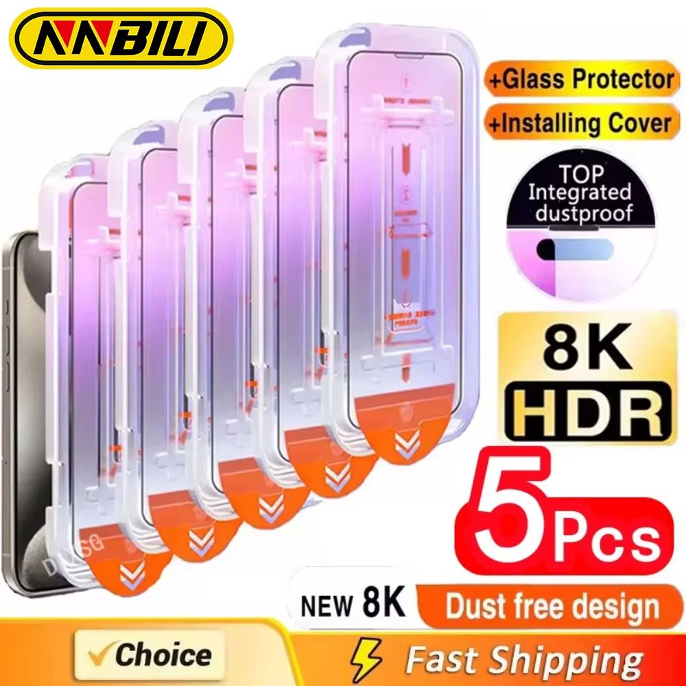NNBILI 5Pcs Oleophobic Coating Dust Free Easy Installation S