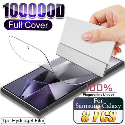 8Pcs TPU Hydrogel Film For Samsung Galaxy S26 S25 S24 S23 S2