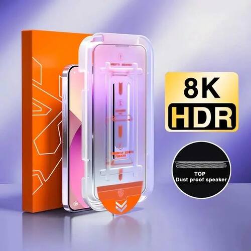 1-2PCS Tempered Glass For iPhone 15 13 12 11 14 Pro Max XR XS 7 With Positioning installation Box