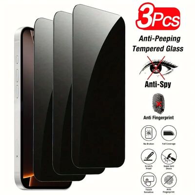 3Pcs Privacy Tempered Glass Screen Protector For iPhone 17 1