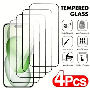 4Pack Tempered Glass Screen Protectors for iPhone 11 12 13 1