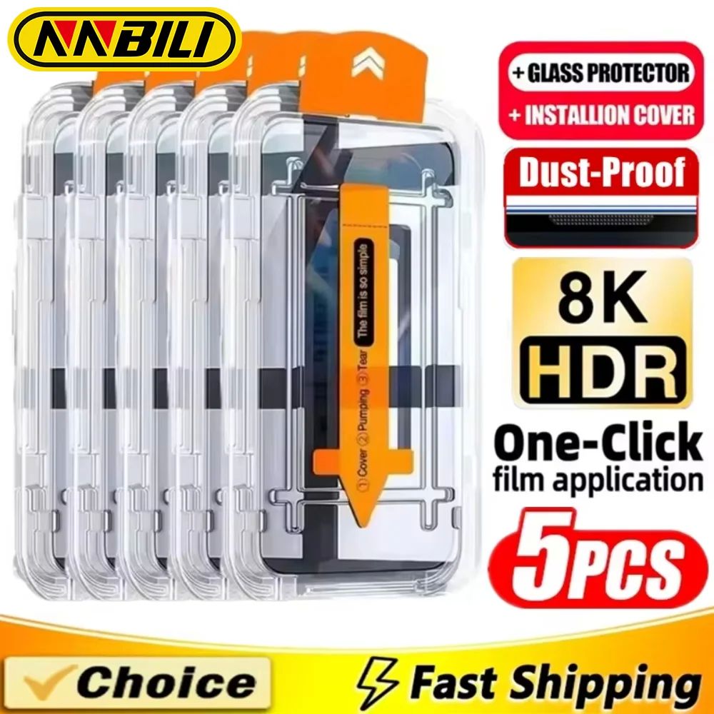 NNBILI 5Pcs Oleophobic Coating Dust Free Easy Installation S