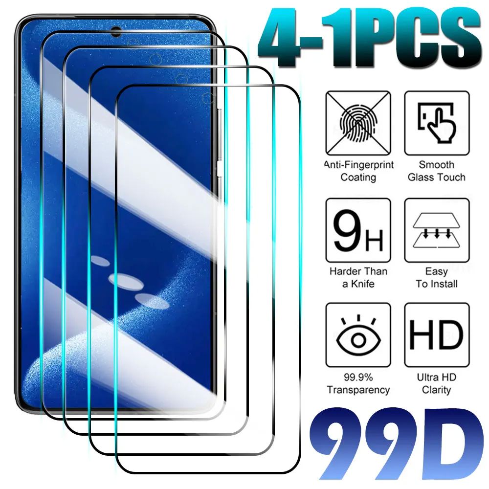 4-1 PCS Tempered Glass For Samsung Galaxy A01 A11 A31 A41 A5