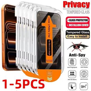 5pcs Privacy For Protector Screen Max Pro Free Dust Installation iPhone