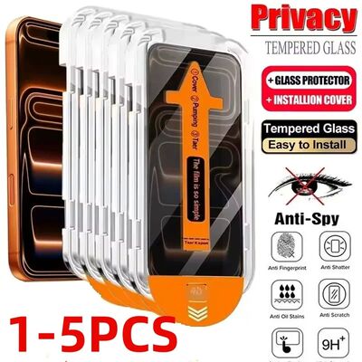 1-5pcs Dust Free Installation Privacy Screen Protector For iPhone 17 16 15 14 11 12 13 Pro Max 16