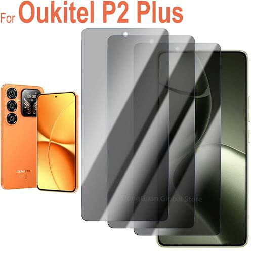 1/2/3/4Pcs For Oukitel P2 Plus Anti Spy Tempered Glass Scree