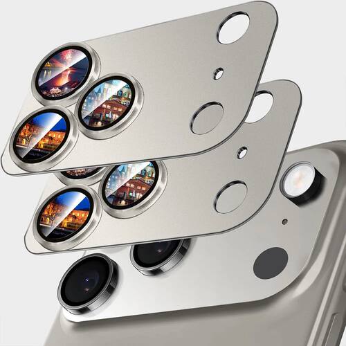 1/2Pcs Metal Glass Camera Lens Protector For iPhone 17 Pro/