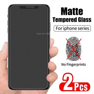 2Pcs No Fingerprint Screen Protectors for iPhone 14 11 12 13