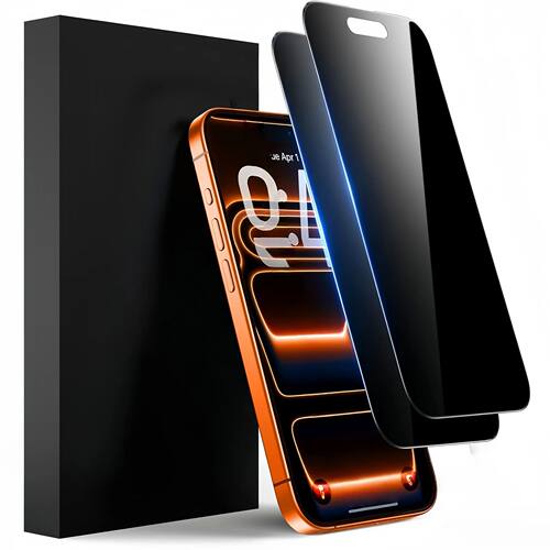 2 Pcs Privacy Screen Protector for iPhone 17 16 Pro Max Air