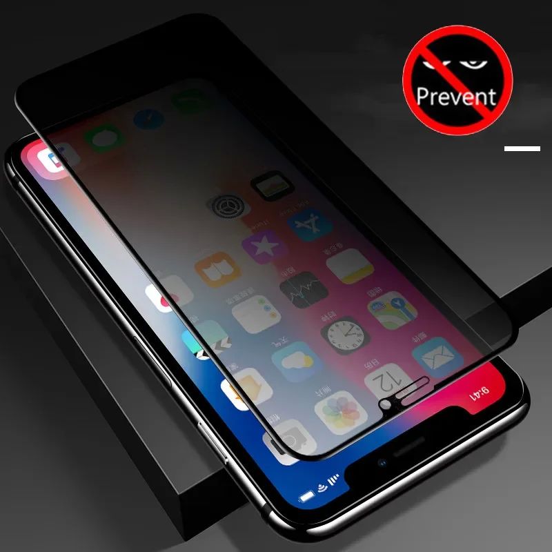 Black Privacy Screen Protector For iPhone 11 12 13 14 Pro Ma