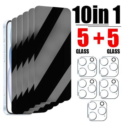10IN1 Privacy Screen Protector For IPhone 16 15 14 13 12 11