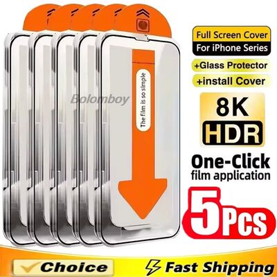 5PCS HD Oleophobic Coating Dust Free Screen Protector For 17