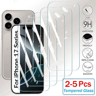 2-5Pcs Tempered Glass For iPhone 17 Pro Max Air Screen Prote