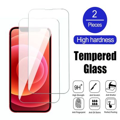 2Pcs Clear Tempered Glass For Apple IPhone 7 8 11 12 Plus Pro Max Screen Protector For iPhone Film