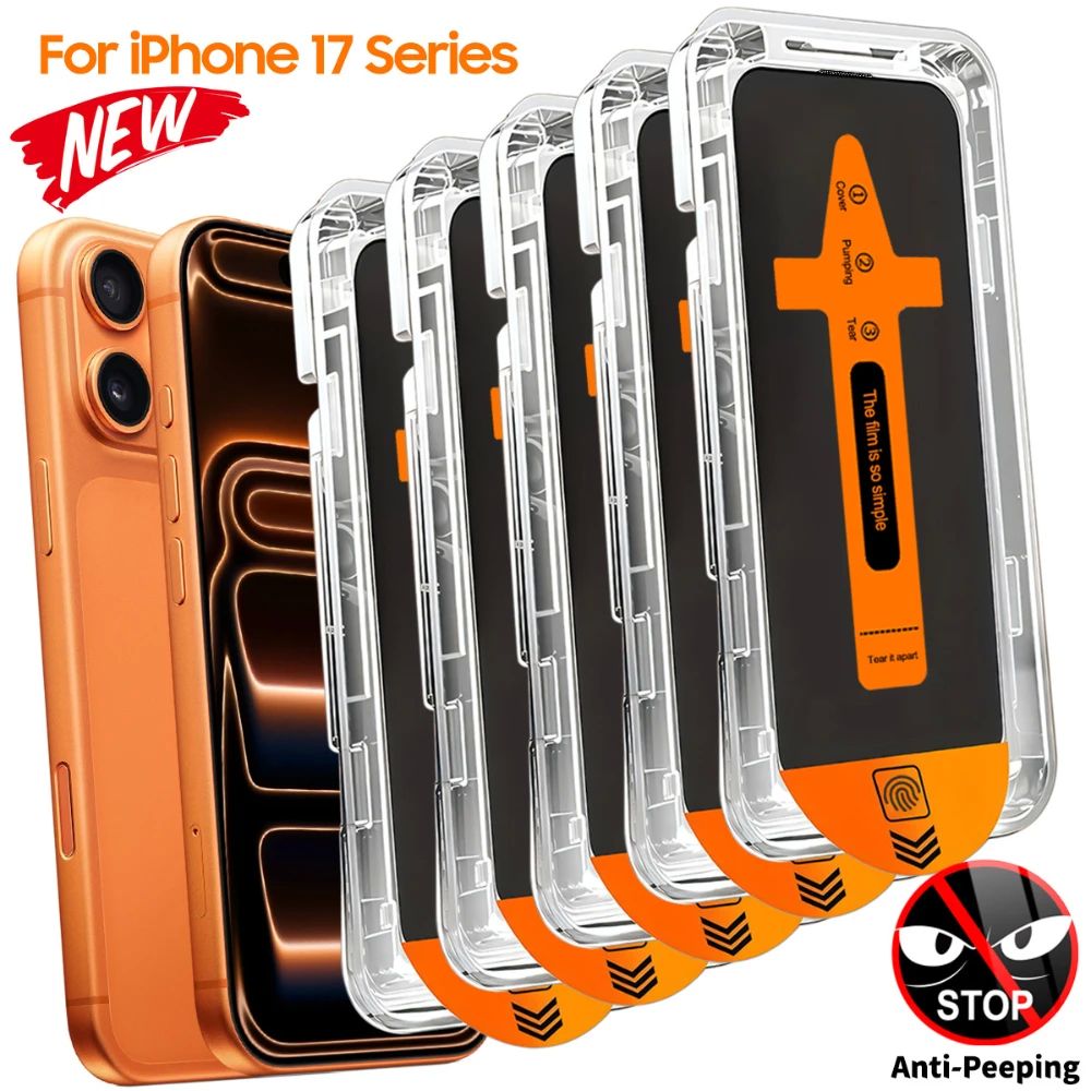 NNBILI 5Pcs Privacy 9H Tempered Glass Screen Protector Suita