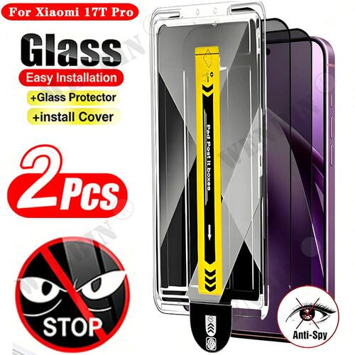 2Pcs Privacy Screen Protector For Xiaomi 17T Pro Anti-spy Pr