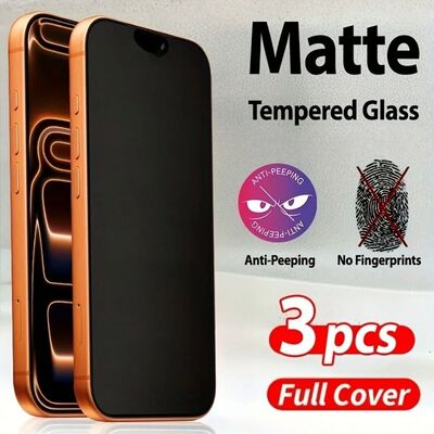 3Pcs Matte Full Screen Protector for iPhone 17 16 15 14 Pro