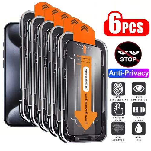 ?1-6PCS Oleophobic Coating Dust Free Install Privacy Screen