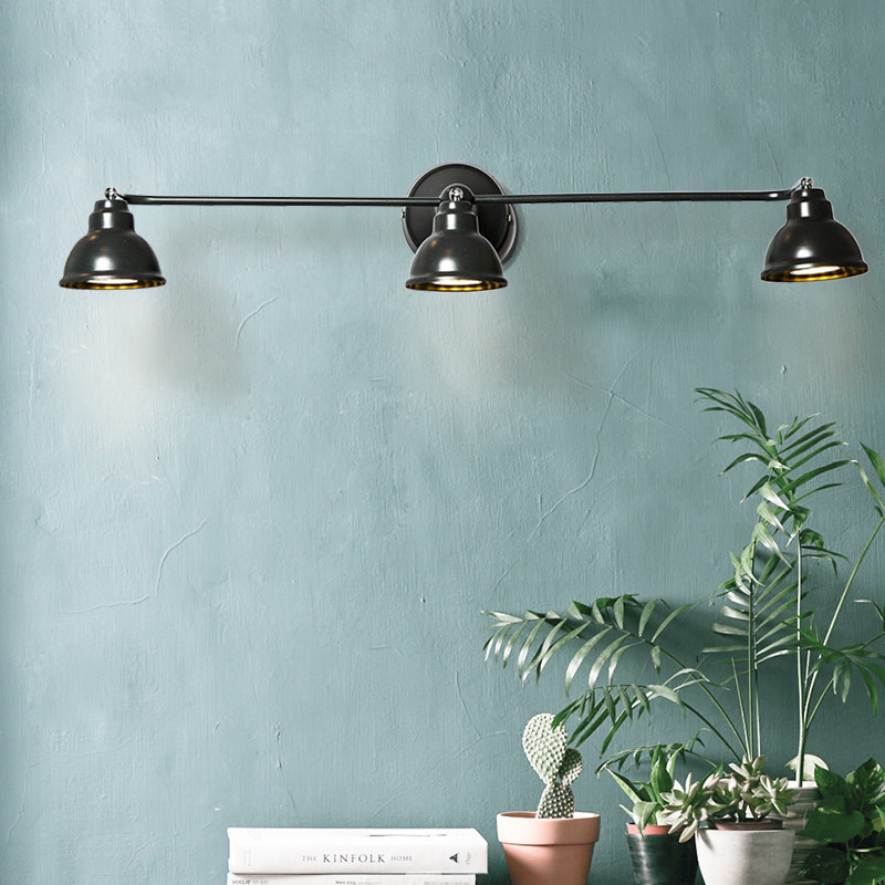 personality originality Mirror Light Mirror cabinet Decorative Wall Retro Industrial wind bedroom TOILET Iron art Three Wall lampin the Decoration main material , Lamps , Wall lamp  category - from Buy2taobao.com to provide professional Taobao agent buy service