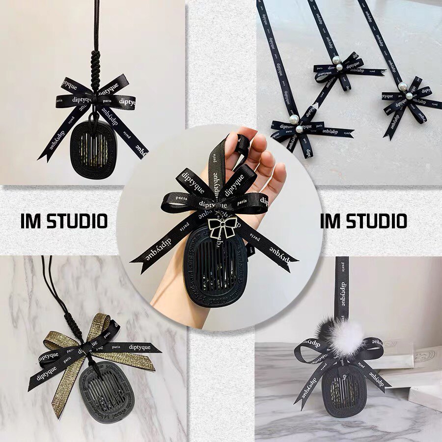 diptyque丝带成品蝴蝶结车载香薰diy挂绳子蒂普提克香氛车挂装饰