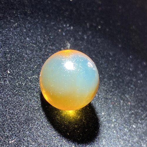 保真天然缅甸琥珀金蓝珀飘蜜单珠圆珠手串手链配珠diy镶嵌14mm