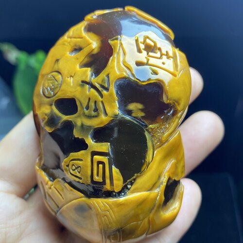 天然缅甸琥珀溶洞蜜蜡老物件文玩手把件 重59克