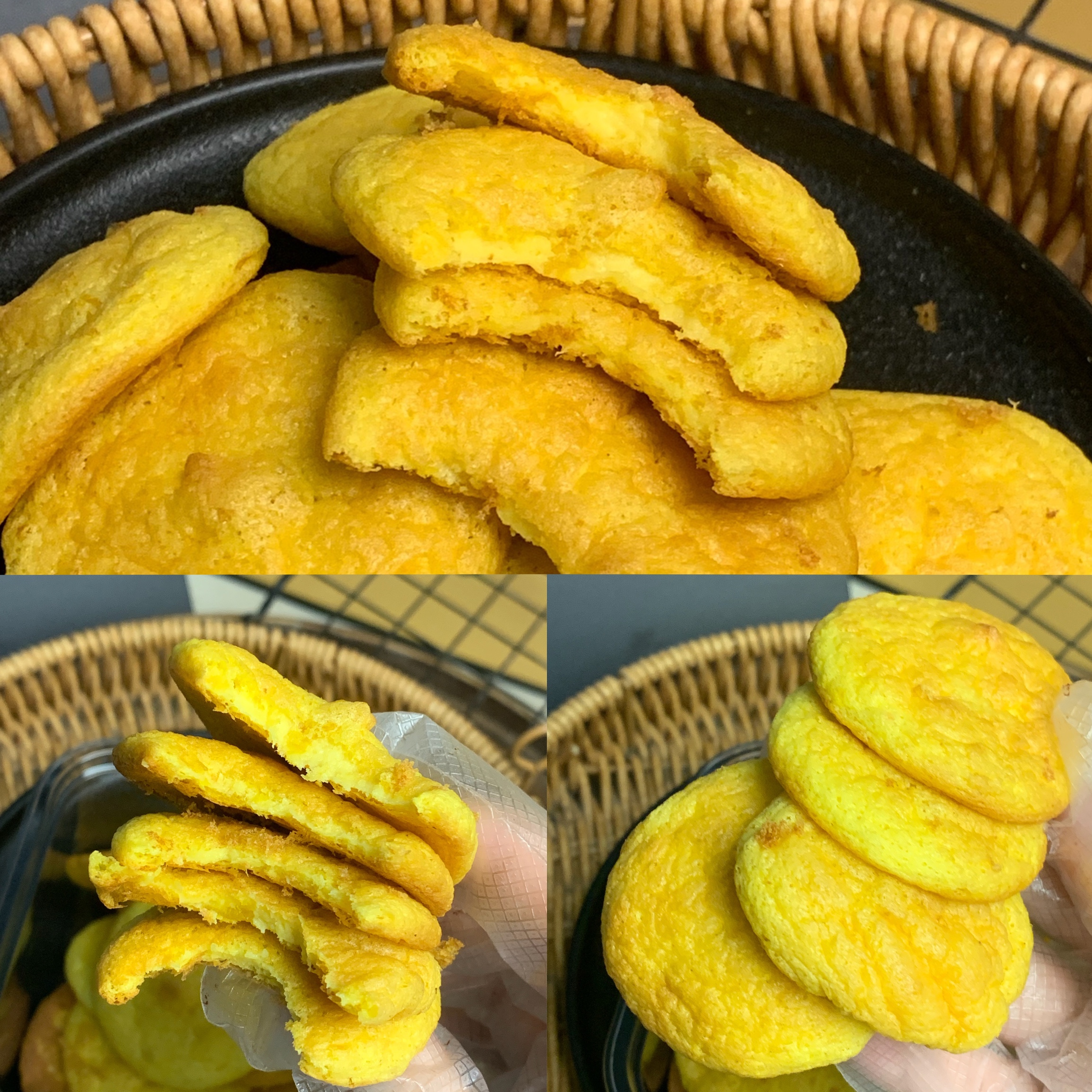 魔芋南瓜蛋白饼 蒸的南瓜不添油 无麸质0面粉魔芋蛋糕代餐糕点心