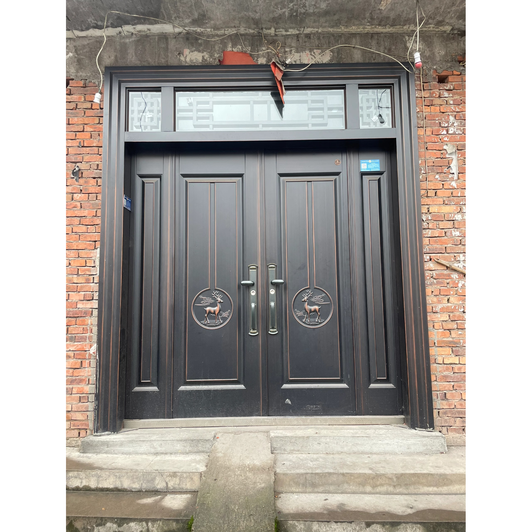 浙江永康别墅防盗门锌合金子母