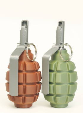 【F1柠檬】苏联F1手雷模型玩具摆件尼龙玩家军事仿真比例带弹簧