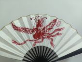 九凤破秽五路扇罗字辈手绘传统手工制作折扇五雷五路法扇高颜值