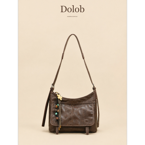 Dolob2026新款高级质感水桶女包时尚复古单肩包小众轻奢斜挎包
