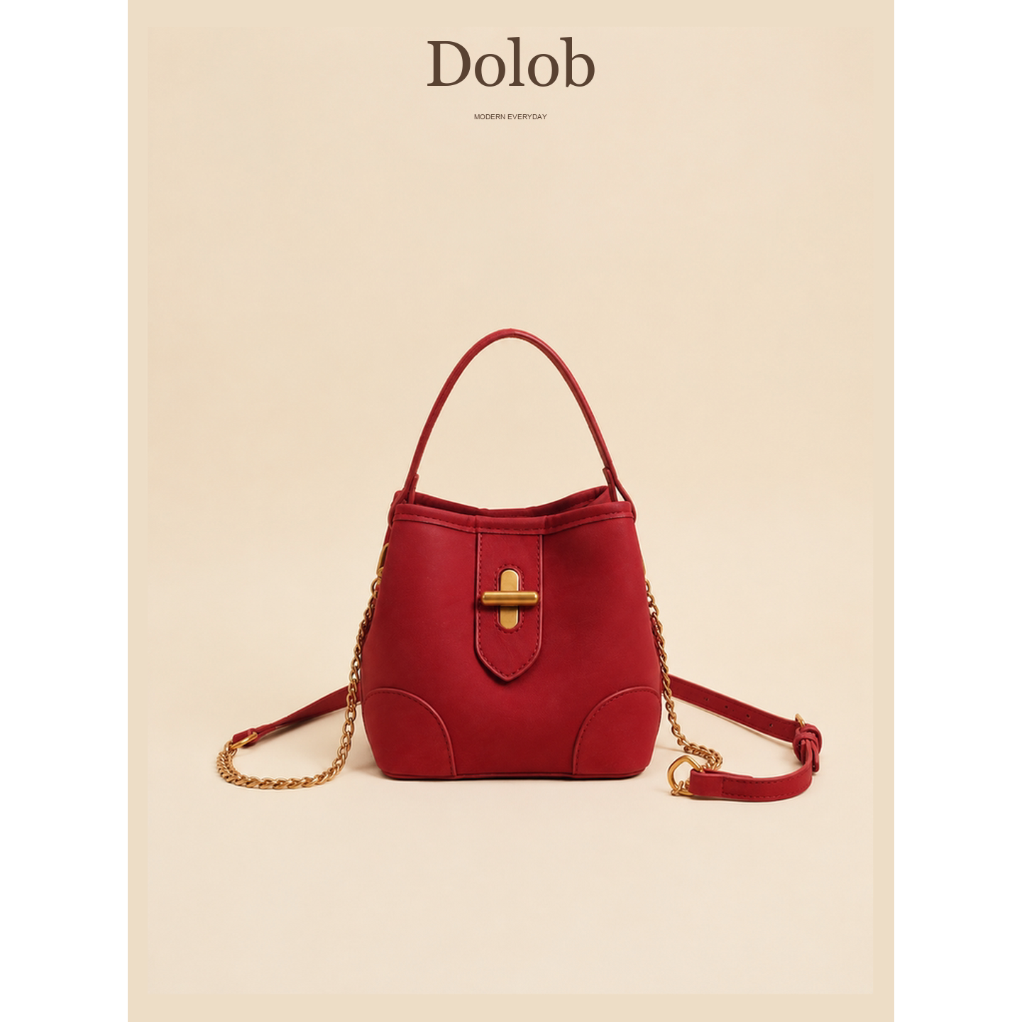 Dolob2026新款质感时髦水桶包