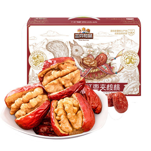 三只松鼠每日坚果枣夹核桃仁