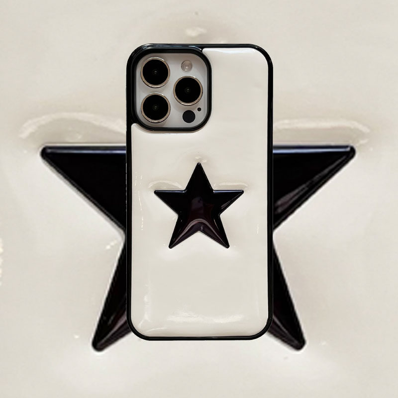 适用iphone15promax手机壳秋冬15pro填充棉防摔套亮面14promax女五角保护套全包14软边tpu奢华15皮质13羽绒壳