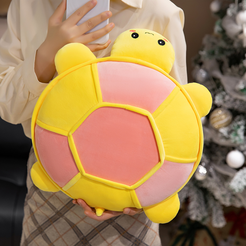 扁圆乌龟毛绒玩具睡觉抱枕公仔玩偶可爱女生礼物柔软床上陪伴娃娃