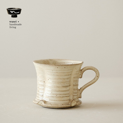 WUSEI中古手作小众粗陶咖啡杯